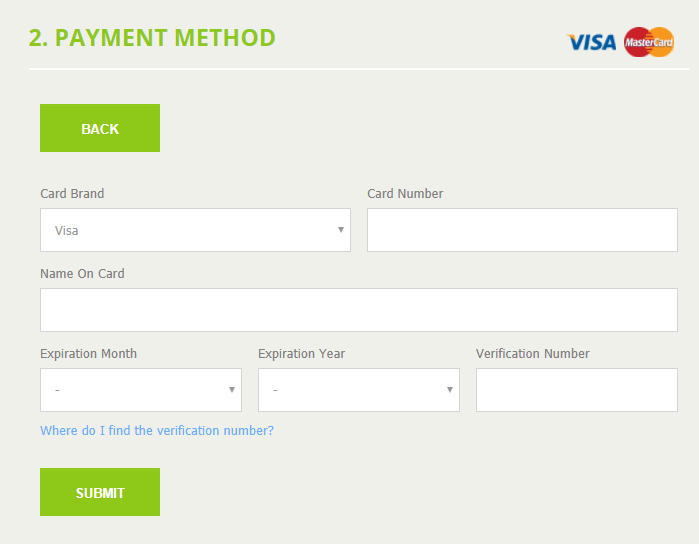Avviso Bitstamp: metodo di pagamento.