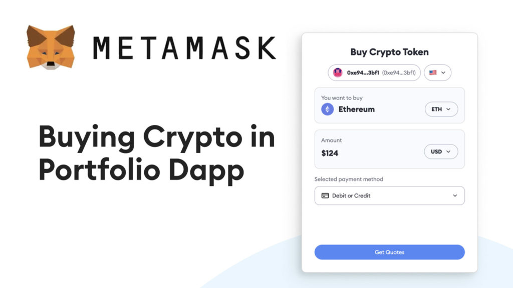 MetaMask "Buy Crypto" - Acquistare criptovalute con valute fiat